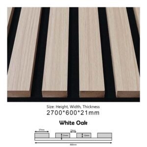 PROA-001 (White Oak) Acoustic Panels (600x21x2700)