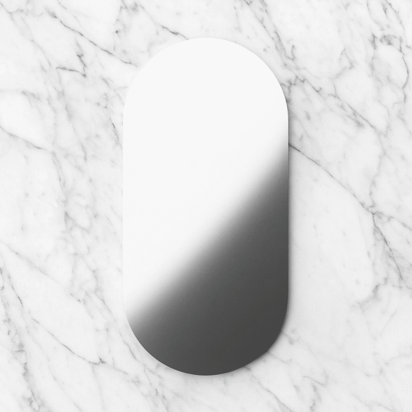 PROTL011 The Pill Oval Frameless Mirror - Image 2