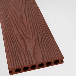 PROD005 3D Embossed Premium Composite Decking 5.4m Merbau Red