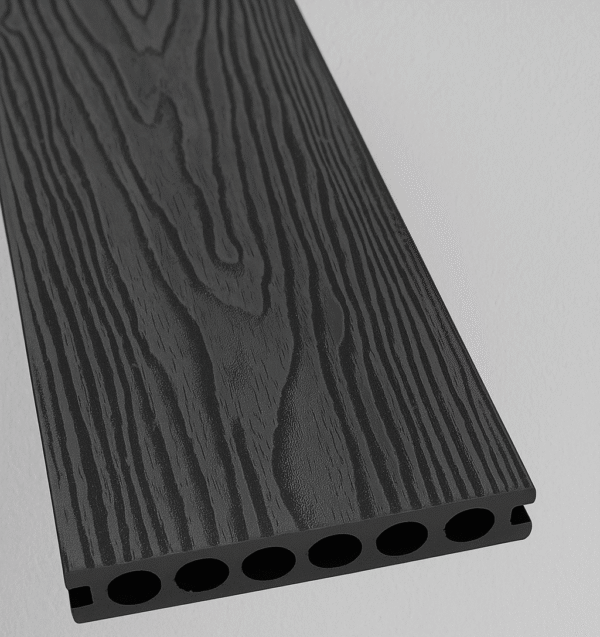 PROD006 3D Embossed Premium Composite Decking 5.4m Vintage Grey