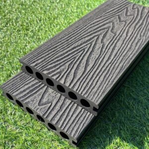 PROD003 3D Embossed Premium Composite Decking 5.4m Charcoal