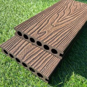 PROD001 3D EMBOSSED PREMIUM COMPOSITE DECKING 5.4 M BROWN