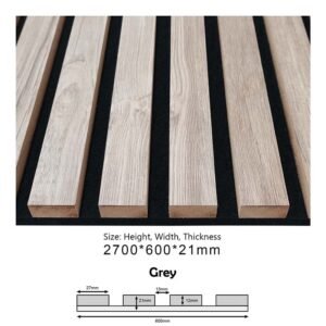 PROA-006 (Grey) Acoustic Panels - 600x21x2700