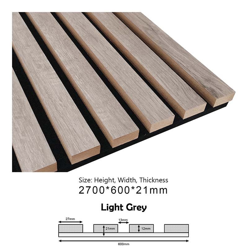 PROA-002 (Light Grey) Acoustic Panels (600x21x2700) - Image 2