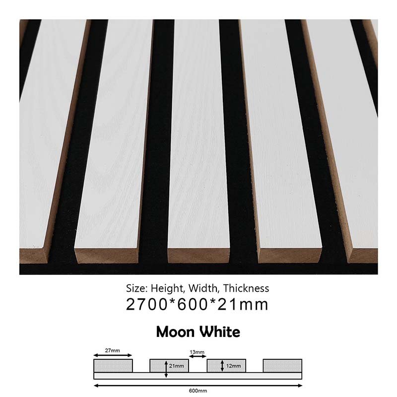 PROA-015 (Moon White) Acoustic Panels – 600x21x2700