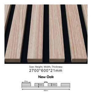 PROA-016 (New Oak) Acoustic Panels – 600x21x2700